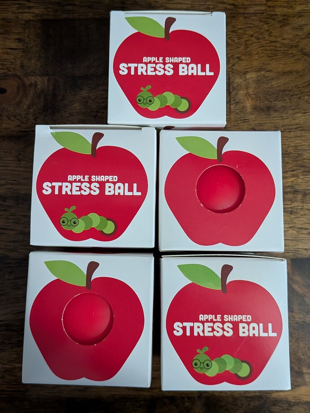 Apple Shaped Stress Ball X5